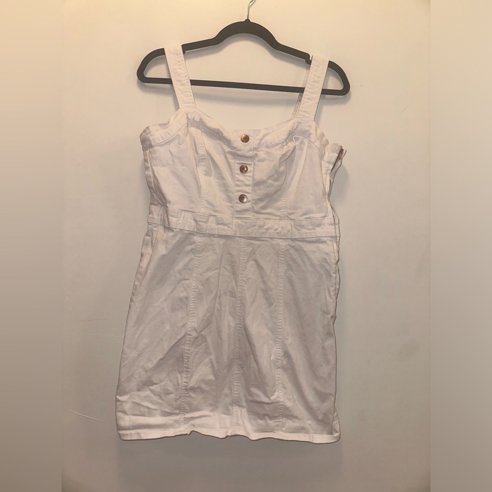 Guess white denim dress